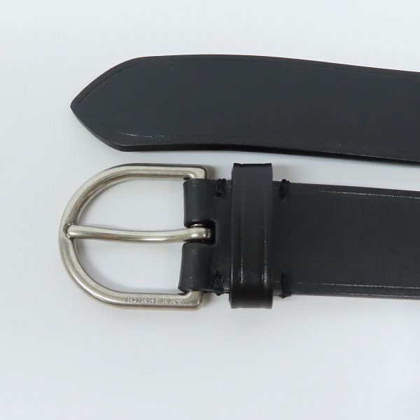 実際に弊社で買取させて頂いたBURBERRY/バーバリー レザー ベルト ブラックの画像 1枚目