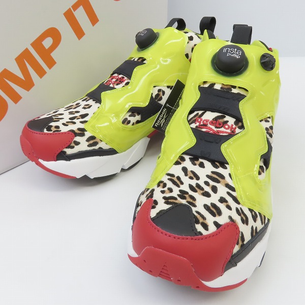実際に弊社で買取させて頂いた【未使用】Reebok×atmos/リーボック×アトモス INSTAPUMP FURY CITRON ANIMAL FZ4432/28.5