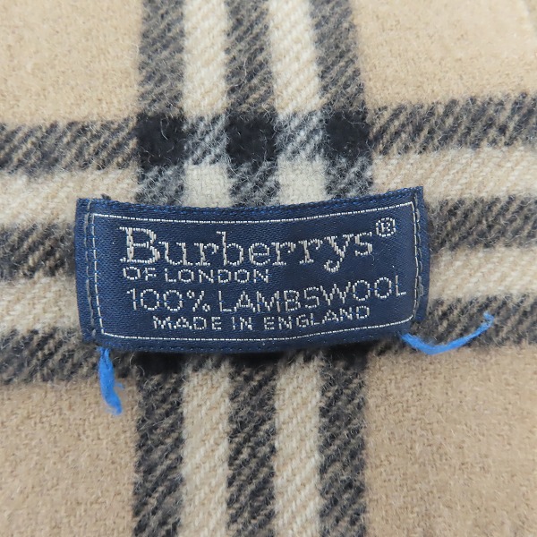 実際に弊社で買取させて頂いたBurberrys/バーバリーズ ENGLAND/英国製 ウール100％ ノバチェック マフラー /LPLの画像 1枚目