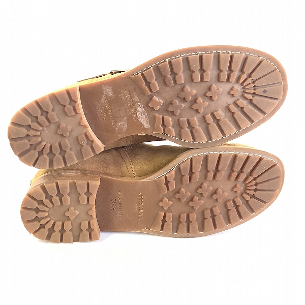 実際に弊社で買取させて頂いたJIMMY CHOO/ジミーチュウ YOUTH ロゴプレート スウェードレザー エンジニアブーツ EU38.5の画像 2枚目