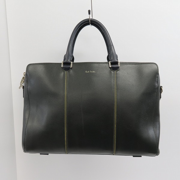 実際に弊社で買取させて頂いたPaul Smith/ポールスミス カラーインセットハンドル レザー ビジネスバッグ/ブリーフケース