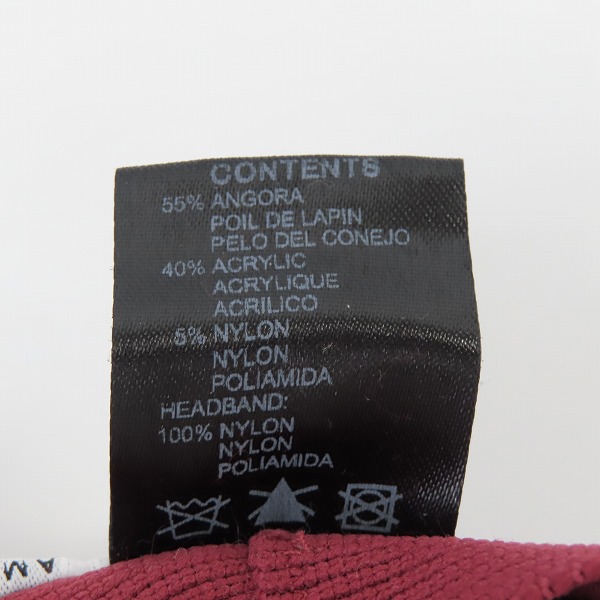 実際に弊社で買取させて頂いたMARC BY MARC JACOBS ×KANGOL/マーク バイ マークジョイコブス×カンゴール FURGORA アンゴラキャップ Mの画像 8枚目