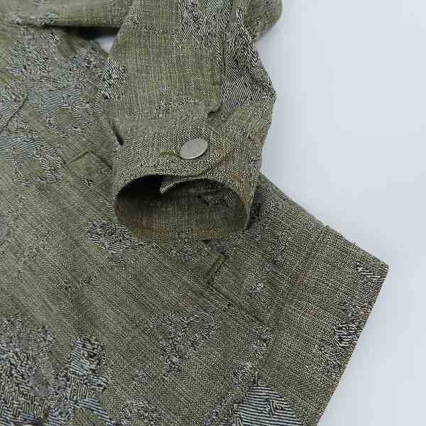 実際に弊社で買取させて頂いたDRIES VAN NOTEN/ドリスヴァンノッテン 総柄 デニムジャケット/Sの画像 4枚目