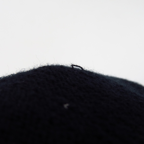 実際に弊社で買取させて頂いたCA4LA/カシラ プリント ベレー帽 ブラックの画像 6枚目