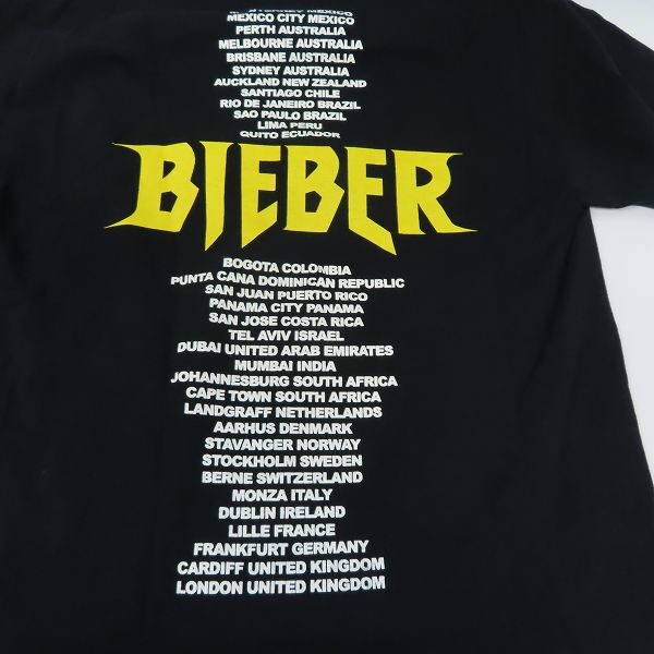 実際に弊社で買取させて頂いたTEAM BIEBER JUSTIN BIEBER/ジャスティンビーバー 半袖 バンドTシャツ Mの画像 8枚目