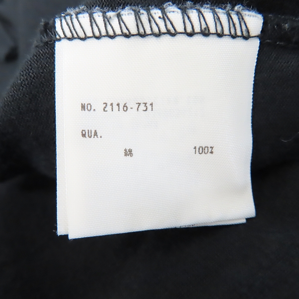 実際に弊社で買取させて頂いたLAD MUSICIAN/ラッドミュージシャン 国旗プリント/パッチワーク ビッグシルエット半袖Tシャツ 42の画像 3枚目