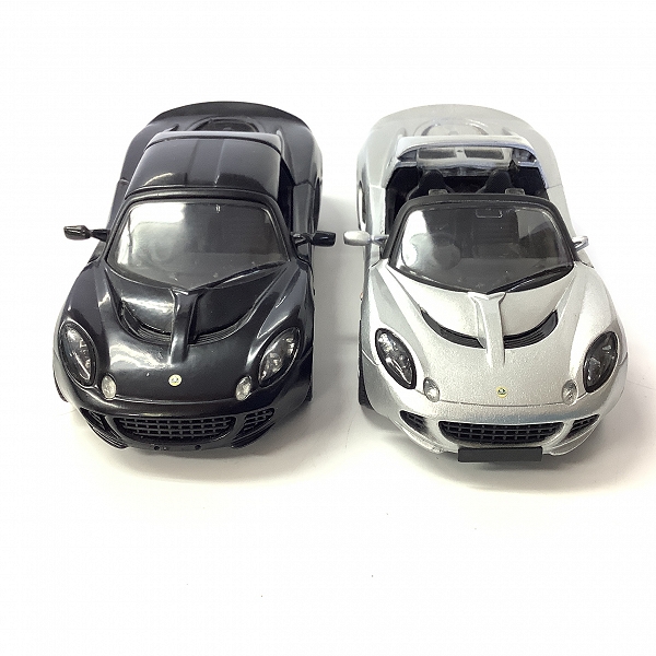 実際に弊社で買取させて頂いた【ジャンク】Saico/サイコ 1/28 LOTUS ELISE/ロータス エリーゼ ブラック/シルバー 2台セット/ミニカーの画像 1枚目
