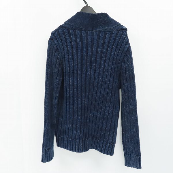 実際に弊社で買取させて頂いたBLUE BLUE/ブルーブルー INDIGO DYE ショールカラー ニットカーディガン 2の画像 1枚目