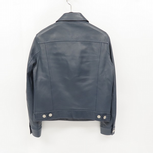 実際に弊社で買取させて頂いた【定価12万↑】DENIM×TOMORROWLAND/デニム×トゥモローランド ラムレザー トラッカージャケット 63088408353/48の画像 1枚目