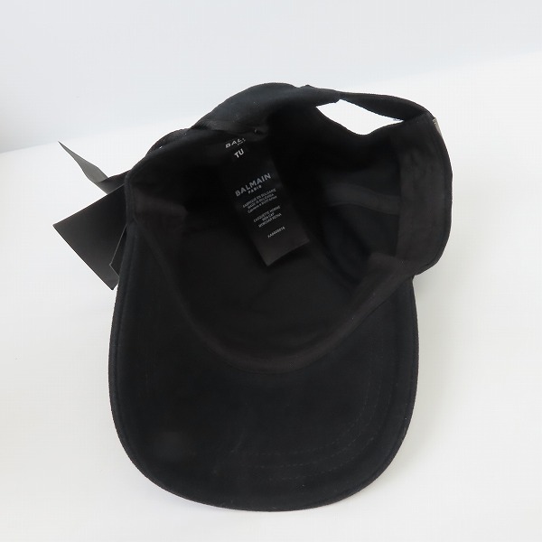 実際に弊社で買取させて頂いた【未使用】BALMAIN/バルマン Bロゴ ベースボールキャップ / BH1 ACC CAP B-LOGO COTTON XA000B016の画像 5枚目