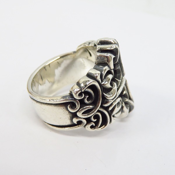 実際に弊社で買取させて頂いたDEAL DESIGN/ディールデザイン グランド リリー シルバー クロスリング 20号の画像 4枚目