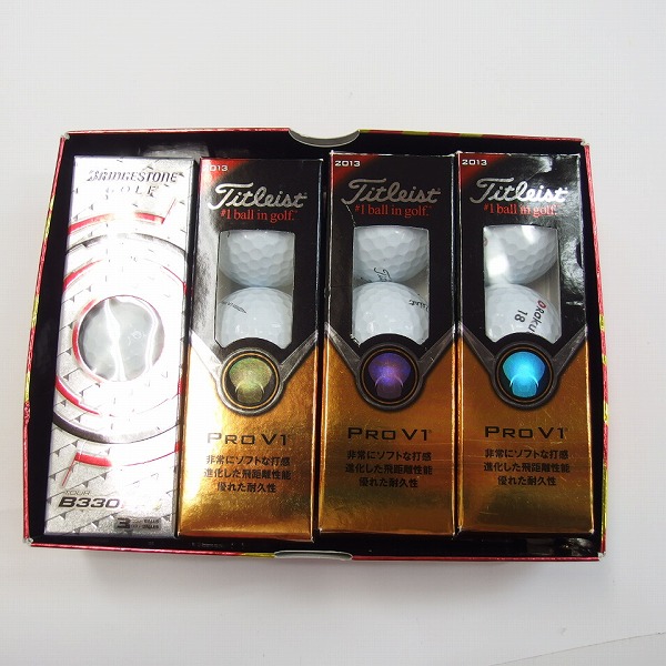 実際に弊社で買取させて頂いた【未使用/オウンネーム含】Titleist/タイトリスト PRO V1/ブリヂストン B330RXS ゴルフボール 1ダース