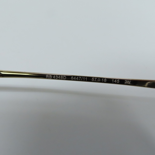 実際に弊社で買取させて頂いたRay-Ban/レイバン トランスペアレント クリア  ウェリントン サングラス/アイウェア RB4348Dの画像 6枚目