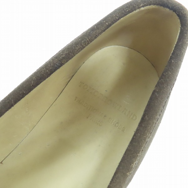 実際に弊社で買取させて頂いたTOMORROWLAND/トゥモローランド スウェード コインローファー/9の画像 4枚目