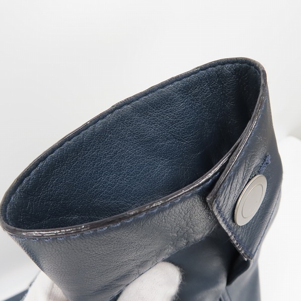 実際に弊社で買取させて頂いた【定価12万↑】DENIM×TOMORROWLAND/デニム×トゥモローランド ラムレザー トラッカージャケット 63088408353/48の画像 5枚目