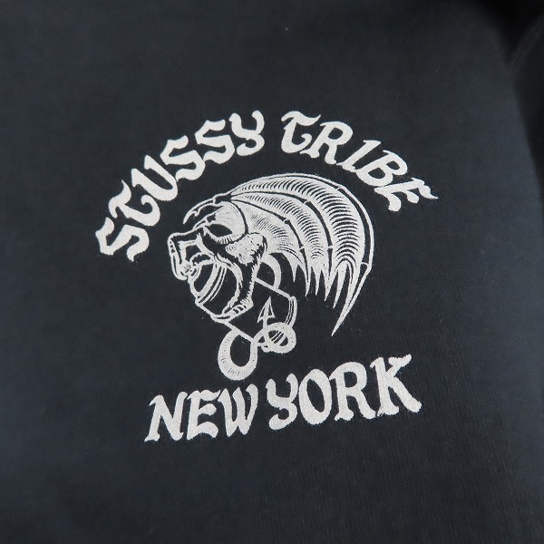STUSSY/ステューシー TRIBE NEW YORK プリント フルジップ パーカー