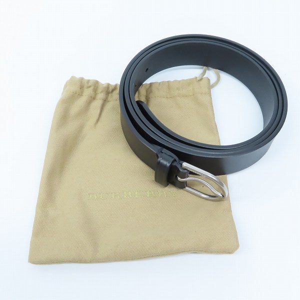 実際に弊社で買取させて頂いたBURBERRY/バーバリー レザー ベルト ブラックの画像 7枚目