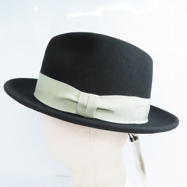 実際に弊社で買取させて頂いた【未使用】CA4LA/カシラ×松田優作 探偵物語 中折れハット ブラック/Mの画像 2枚目