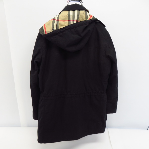 実際に弊社で買取させて頂いたBURBERRY LONDON/バーバリーロンドン ダウンライナー付き コート ブラック/黒 Size：Mの画像 1枚目