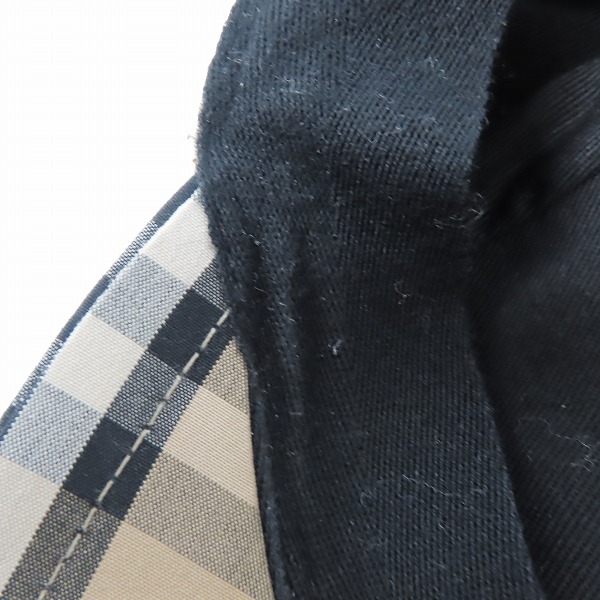 実際に弊社で買取させて頂いたBURBERRY/バーバリー TB立体刺繍 チェック柄ベースボールキャップ/帽子 ARCHIVE-BEIGE 8027502/Mの画像 6枚目