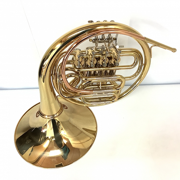 実際に弊社で買取させて頂いた★J Michael/Jマイケル FH-850 フレンチホルン フルダブルホルン デタッチャブルベル マウスピース/ケース付き【難あり】の画像 2枚目