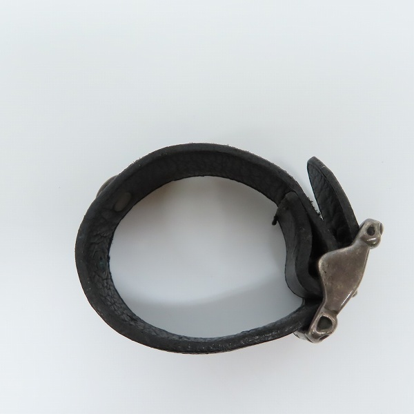 実際に弊社で買取させて頂いた【ギャラ付】TRAVIS WALKER/トラヴィスワーカー シルバーバックル レザーブレスレットの画像 4枚目