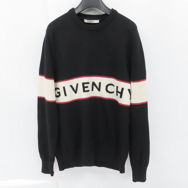 実際に弊社で買取させて頂いた【JPタグ】GIVENCHY/ジバンシィ バンドヘビーセーターフロントロゴニット BM900G400M/XL