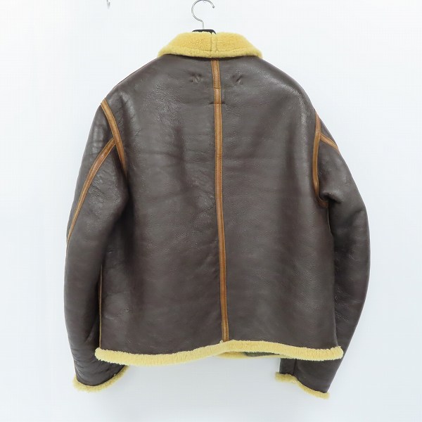 実際に弊社で買取させて頂いたTHE REAL McCOY'S/ザリアルマッコイズ TYPE D-1 ムートン フライトジャケット 94-3084-A/Mの画像 1枚目