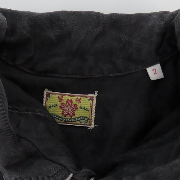 実際に弊社で買取させて頂いたHOLLYWOOD RANCH MARKET/ハリウッドランチマーケット S/Sオープンカラーシャツ/2の画像 2枚目