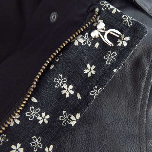 実際に弊社で買取させて頂いた【未使用】HARAKIRI/ハラキリ 龍刺繍 和柄PUレザージャケット STJK-301 XLの画像 4枚目