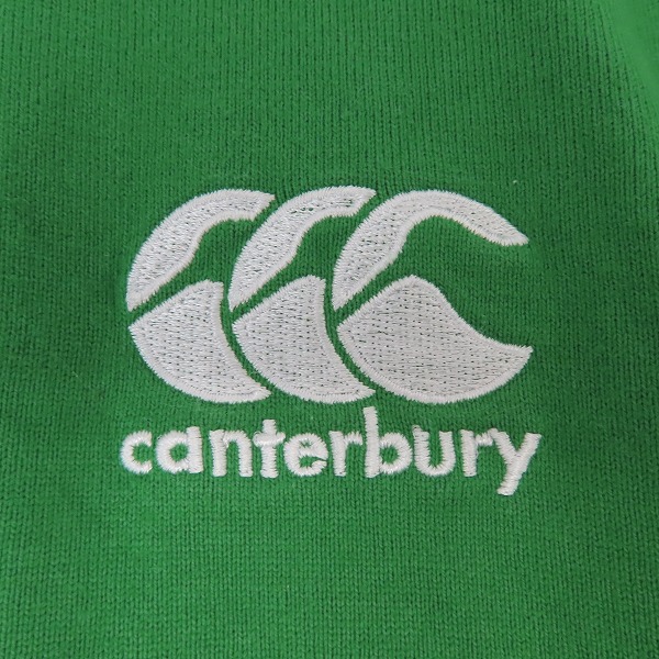 実際に弊社で買取させて頂いたcanterbury/カンタベリー ロングスリーブ ラガーシャツ グリーン 9021014N00/Lの画像 6枚目