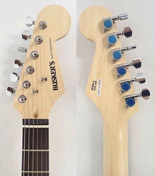 実際に弊社で買取させて頂いた★BUSKER'S/バスカーズ BST-STD ストラトキャスターType SBU ソフトケース付の画像 3枚目