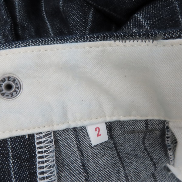 実際に弊社で買取させて頂いたBLUE BLUE/ブルーブルー ヒッコリーパンツ/2の画像 3枚目