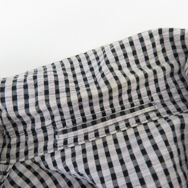 実際に弊社で買取させて頂いたEDIFICE/エディフィス 日本製 シアサッカー チェック柄ジャケット 44の画像 6枚目