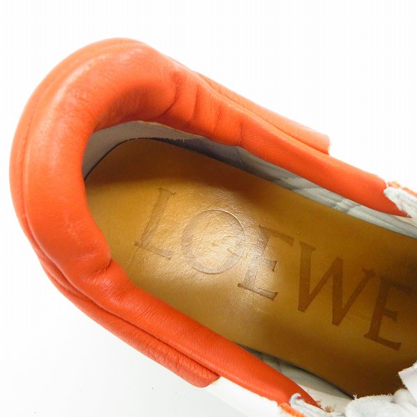 実際に弊社で買取させて頂いたLOEWE/ロエベ Flow Runner/フロー ランナー カーフ アナグラムロゴ スニーカー  40の画像 4枚目