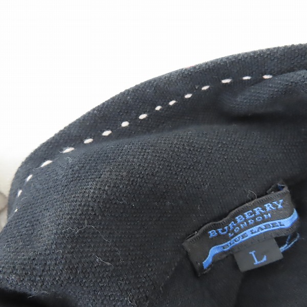 実際に弊社で買取させて頂いたBURBERRY BLUE LABEL/バーバリーブルーレーベル 胸ポケット 半袖ポロシャツ/Lの画像 6枚目