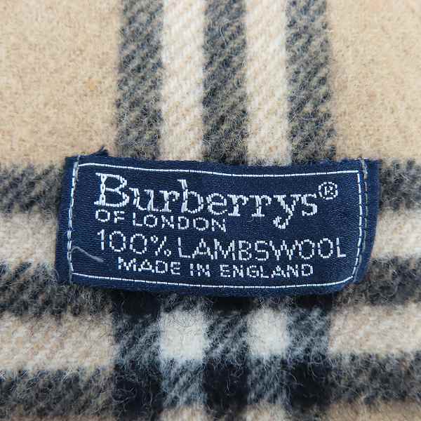 実際に弊社で買取させて頂いたBurberrys/バーバリーズ ENGLAND/英国製 ウール100％ ノバチェック マフラーの画像 2枚目