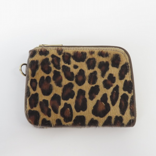 実際に弊社で買取させて頂いたdrestrip/ドレストリップ  L字型ファスナーウォレット/ハラコレザー レオパード柄の画像 1枚目