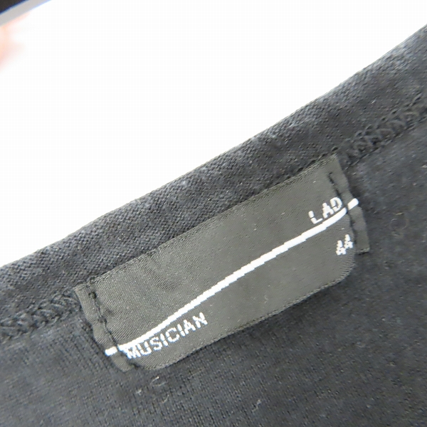 実際に弊社で買取させて頂いたLAD MUSICIAN/ラッドミュージシャン  別注クロス5部袖BIG TEE ビッグシルエット半袖Tシャツ 44の画像 2枚目