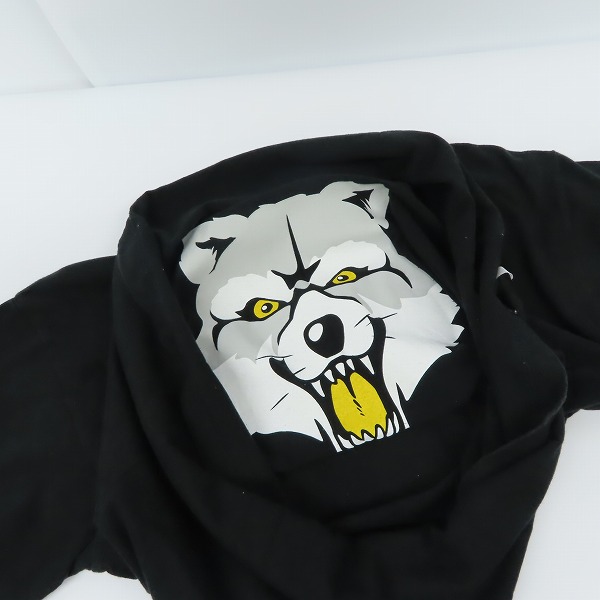 実際に弊社で買取させて頂いたMAN WITH A MISSION/マンウィズアミッション 狼 ロゴ バンドTシャツ Mの画像 7枚目