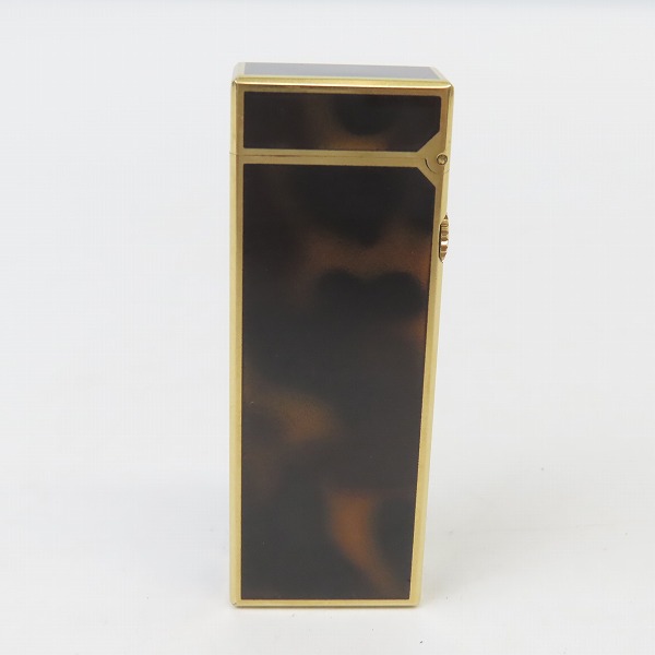 実際に弊社で買取させて頂いたdunhill/ダンヒル サイドローラーガスライター ブラック×ゴールド デミ柄の画像 1枚目