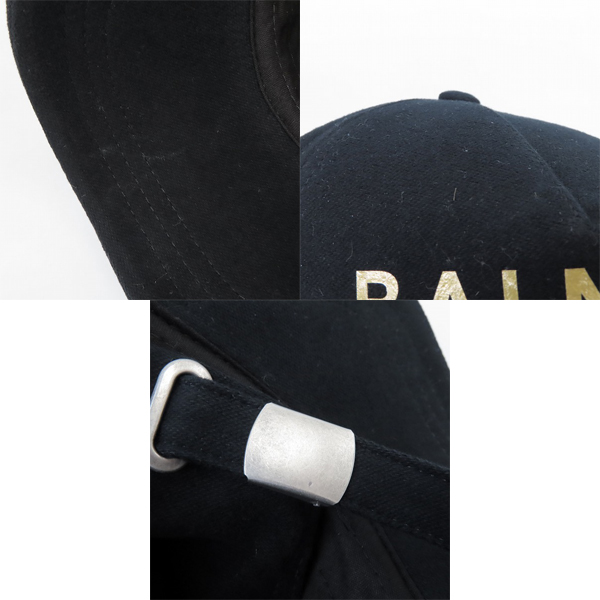 実際に弊社で買取させて頂いた【未使用】BALMAIN/バルマン Bロゴ ベースボールキャップ / BH1 ACC CAP B-LOGO COTTON XA000B016の画像 8枚目