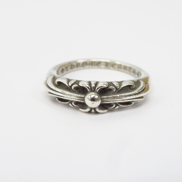 CHROME HEARTS/クロムハーツ ベビークラシックフローラルクロス リング 