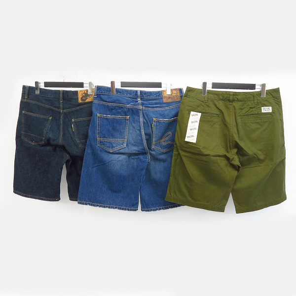 実際に弊社で買取させて頂いたBACK CHANNEL/バックチャンネル ワーク/デニム ハーフパンツ 3点セットの画像 1枚目