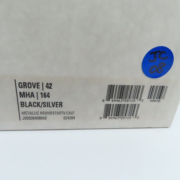 実際に弊社で買取させて頂いたJimmy Choo/ジミーチュウ GROVE レザー ローカット スリッポン/シューズ/42の画像 9枚目