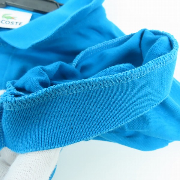 実際に弊社で買取させて頂いたLACOSTE/ラコステ ワンポイント ロゴ 半袖 ポロシャツ ブルー系 4の画像 4枚目