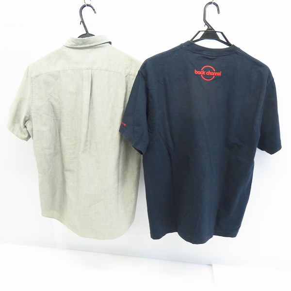 実際に弊社で買取させて頂いたBACK CHANNEL/バックチャンネル 半袖 シャツ/Tシャツ M/L/2点セットの画像 1枚目