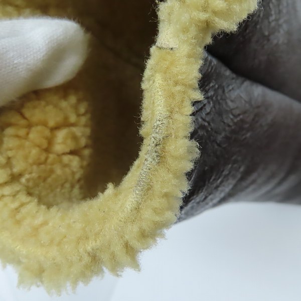 実際に弊社で買取させて頂いたTHE REAL McCOY'S/ザリアルマッコイズ TYPE D-1 ムートン フライトジャケット 94-3084-A/Mの画像 6枚目