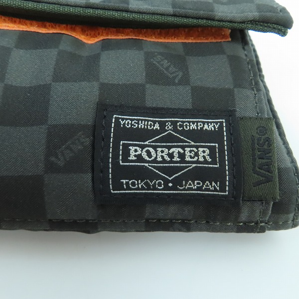 PORTER×VANS/ポーター×バンズ チェック柄 三つ折りウォレット/財布 の 