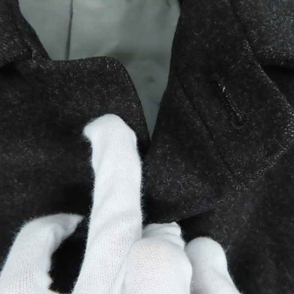 実際に弊社で買取させて頂いたEDIFICE/エディフィス ステンカラーコート チャコールグレー/46 の画像 5枚目